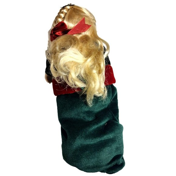 Vintage Precious Moments Gabrielle Christmas Stocking Doll 2001 Box Tags 15" - Picture 4 of 10